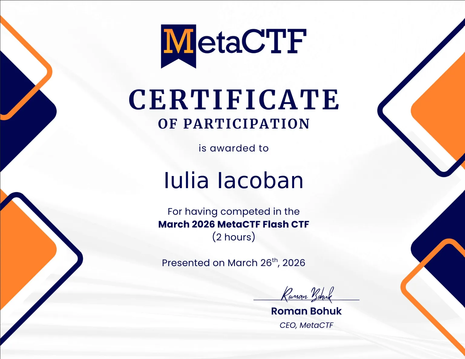 CTF March 2026